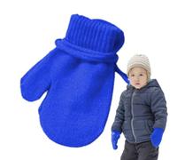 Fäustlinge Für Kleinkinder Mit Schnur - Warme Gestrickte Kinderhandschuhe, Elastische Stretch-Fäustlinge Für Winter, Schnee Und Skifahren | Weiche Winterhandschuhe Für Mädchen Outdoor Freizeit