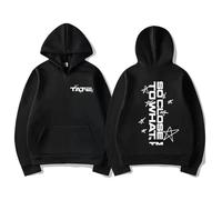 FAEWARE Felpa con Cappuccio da Uomo Tate Hoodie M-crae Tour Merch 2026 Pullover Felpa Casual retrò da Donna Felpa A Maniche Lunghe Taglie Forti-Black||s