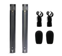 Faeymth 1 paio di microfoni a condensatore a forma di penna C02, microfono con clip antiurto, microfono a pianoforte, microfono a penna per strumenti B