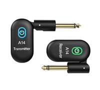 Faeymth A14 Trasmettitore Ricevitore Elettrico per Chitarra Basso e Trasmissione Wireless 2.4 di Trasmissione Transceiver 6.35