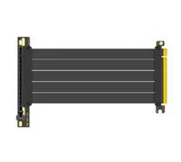 Faeymth Cavo di prolunga per scheda grafica PCI-e Express 4.0 16X, flessibile e schermato, con montaggio a 90°, senza perdita di GPU, colore nero.