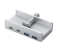 Faeymth Hub USB da 10 Gbps, adattatore splitter USB 3.2, accessori per PC desktop, hub di estensione USB con clip.