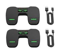 Faeymth Pedale senza fili con doppio interruttore, flutter di pagine musicali, pedale silenzioso per tablet, smartphone, antiscivolo