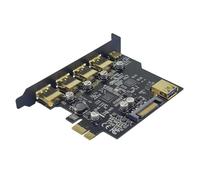 Faeymth Scheda di Espansione PCIE USB 3.2 PCIE 1X A USB 3.2 Type-C Adattatore USB 3.2 Gen1 Moltiplicatore Controller PCI e USB3.2 5 Gbps