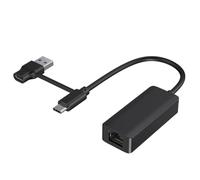 Faeymth Scheda di rete 2 in 1 da 1000 Mbps, adattatore USB tipo C a RJ45, convertitore di scheda di rete USB 3.0 per PC e laptop.