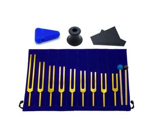 Faeymth Set di Diapason da 9 Pezzi, Diapason per Chakra Musicale, Terapia del Suono, Mantiene Corpo, Mente e In