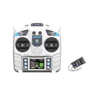 Faeymth Trasmettitore RC MC8B Mini 2.4g 8ch con Radio Ricevente MC8RE-V2 per Aeromobili RC, Elicotteri A Fisse, UAV, Auto e Imbarcazioni, Mano Sinistra