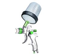 Fafeicy 1,4 Mm 1,7 Mm 2,0 Mm Spray in Lega di Alluminio Ugello con capacità di Coppa da 600 Ml per Vernice per Materiale in PVC, Motivano Largo 160-240 Mm, Cuscinetti per Sudore Sciarpa (GREEN)