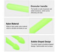 Fafeicy 1 Coppia di Bacchette a Goccia di Nylon da 39 Cm, Bacchette a Forma di Tamburo Sticks Set di Tamburi Accessori Musicali (GREEN)