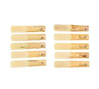 Fafeicy 10 Ance per Clarinetto Piatte in Plastica B 2.5, Ance per Principianti, Facili da Suonare per Principianti di Clarinetto, Adatte per Clarinetti, 0,27 X 0,47 Pollici, 10 Pezzi, Facili da Usare