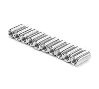 Fafeicy 10 Pezzi di Riparazione del Filo Acciaio Inossidabile Acciaio Inossidabile 303 Kit di Conversione a Manicotto Forato per Ripristino del Filo con Ampio Spaziatura Aerico