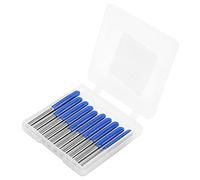 Fafeicy 10 Pezzi di Router in Acciaio di Tungsteno, Diametro del Gambo 3,175 Mm, per Taglierina di Fresatura Incisione in Legno con Macinatura a Specchio Precisa e Rimozione Liscia del (45*0.3)