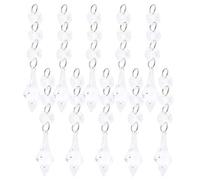 Fafeicy 10 Pezzi il Lampadario a Pendente a Pendente Acrilico Prismi Decorazione Fai -da -te per L'illuminazione Dell'arredamento per la Casa Albero di Natale (Trasparente)