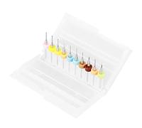 Fafeicy 10pcs 0,1 a 1,0 Mm Tungsten Carburo PCB Micro Drill Bit Impostati per la Riparazione della Scheda con Scatola di Stoccaggio - Strumenti di Precisione per Ingegneri Elettronici