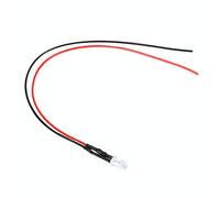 Fafeicy 10Pcs 12v 5mm LED Diodo a emissione di luce Wired, Multicolor LED Light Cable Diode a emissione di luce a risparmio energetico Cablaggio 20cm 0,06W