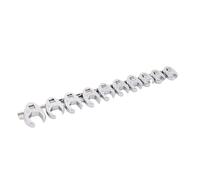 Fafeicy 10pcs Crowsfoot Welnch Set Set Cromo Lucido Finitura 3/8 Pollici Drive per le Riparazioni Automobilistiche MANUTENZIONE MACCHINE IMPLICAZIONE