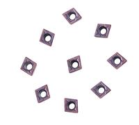Fafeicy 10pcs Inserti in Carburo CNC Cutter di Vanwing per Strumento di Svolta del Tornio con Scatola CCMT060204 VP15TF Adatto per la Normale Elaborazione in Acciaio e Acciaio Inossidabile per la