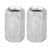 Fafeicy 10pcs M8 Dado esagonale lungo dado esagonale Dado a manicotto esagonale Acciaio al carbonio zincato Distanziali filettati di fissaggio(M8*20), Noce