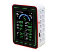Fafeicy 18 su 1 Monitor per qualità Interna CO2 TVOC HCHO PM2.5 PM10 Rilevatore di umidità Temporanea con Archiviazione dei Dati e Batteria Alimentato a Batteria