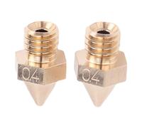Fafeicy 2 Pezzi di Ugello in Ottone per Stampante 3D, Ugello di Ricambio per estremità Calda di Precisione in Ottone 0,4 Mm per Raise3D N