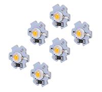 Fafeicy 25 Pezzi a LED da 25 Pcs da 5 V, Perle di Lampada da 200 Libbre Ad Alta Potenza da 1 W per Illuminazione Fai -da -te, Chip di Luce a LED a Base di Alluminio (luce gialla)