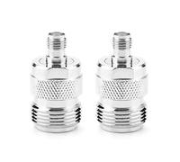 Fafeicy 2pcs Tipo N SMA Female RF Connettore RF Adattatore Coassiale Convertitore Frequenza Larga 0 a 6 GHz Materiale di Rame Impedenza 50Ω