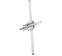 Fafeicy 30-300Mm Argento Regolabile, Punta Trapano Circolare Regolabile a Ciambella Gratuita a Tazza Set di Punte Trapano per a Tazza Circolare Strumento per la Lavorazione del Legno Fai Te