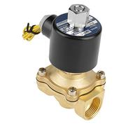Fafeicy 34 DC 12V Valvola del Solenoide Normalmente Aperta, Costruzione in Ottone, Controllo Automatico per Acqua e Gas, Design Compatto e Leggero per i Sistemi Idraulici