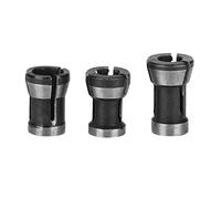 Fafeicy 3pcs Set Adattatore HSS Chuck Set 6/6.35/8mm per Conversione del Taglierine del Router di Bordo di Fresatura in Legno 11,8-12,7 Mm