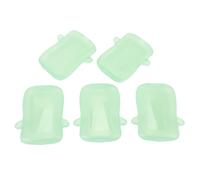 Fafeicy 5 Pezzi Porta della Custodia a Prova di Spremitura, Nessuna Custodia per Alimenti Anti -Succo di Succo di Spremi (GREEN)