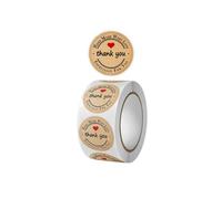 Fafeicy 500 Adesivi di Ringraziamento Etichette Autoadesive Rotonde da 1 Pollice Stampa Trasparente Rotolo di Adesivi Decorativi Floreali per Borse Cartoline Mazzi di Fiori Matrimoni Compleanni Affari