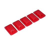 Fafeicy 5pcs M18 18 V Montaggio del Supporto per Batteria Al Litio per Utensili di Alimentazione con Materiale ABS Strumento di Stoccaggio Porta Fissa del Supporto (rosso)