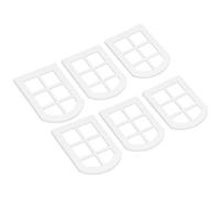 Fafeicy 6 Pezzi in Miniatura Windows in Legno 1:12 Mobili per Case Bamboli - Frame di Tidollo 7,6x10,3 Cm per Arredamento per la Scena Fai -da -te, Oggetti di Fotografia