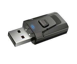 Fafeicy Adattatore Musicale per Auto con Trasmettitore Ricevitore USB BT 5.0, Plastica Resistente, qualità del Suono Nitida, Plug and Play AUX per Audio per Auto, TV Domestica e Altoparlanti