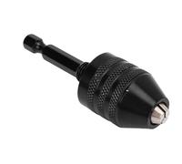 Fafeicy Adattatore per Mandrino per Trapano con Codolo Esagonale 1/4 di Pollice, Convertitore per Mandrino Autoserrante 0,6-8 Mm Strumento per Mandrino a 3 Griffe con Codolo Esagonale