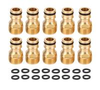 Fafeicy Adattatore per Rubinetto per Lavastoviglie 10 Pezzi Collegamento a Scatto Adattatore per Rubinetto per Lavandino in Ottone per Lavatrice Portatile Installazione Durevole e