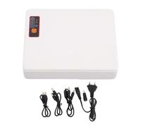 Fafeicy Alimentatore di Backup a Batteria Mini UPS 16000 MAh per Telecamera Modem Router con Protezione Cortocircuito Uscita CC Multitensione POE USB Tipo C (Spina europea)