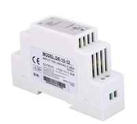 Fafeicy Alimentatore su Guida DIN DR 15-12, Modulo di Alimentazione Industriale CA/CC 15 W 12 V 1,25 A con Modulazione PWM per Armadio di Controllo e Apparecchiature Industriali (DR-)