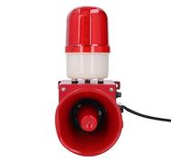 Fafeicy Allarme Industriale con Suono e Luce Sirena di Avvertimento LED a 9 Toni da 130 DB con Struttura in Lega di Alluminio Impermeabile IP67 per Macchinari Portuali e Cantieri Edili (Spina