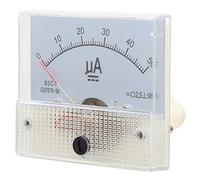 Fafeicy Amperometro Puntatore 85C1-A Amperometro CC 0-50UA per Misurare la Corrente di nell'armadio di Distribuzione dell'alimentazione dello Stabilizzatore di Tensione e Nella Scheda di Test