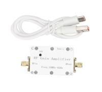 Fafeicy Amplificatore Guadagno RF 10MHz-6GHz 10dB a Basso Rumore, Segnale Professionale Booster per Radio HAM/Drone Fpv, Interfaccia Femmina SMA con Alimentazione Typec 5V