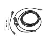 Fafeicy AN97-5.5 Telecamera Endoscopio Serpente di Ispezione Impermeabile per Smartphone Boroscopio Schermo HD IP67, Cannocchiale Industriale Ultra Sottile 5V DC Regolabile Tubo Luminoso a LED (1M)