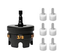 Fafeicy Attacco per Trapano Rotante per Dadi, Chiave a Bussola per Aste Filettate da 1/4 3/8 1/2 Pollici, con Alloggiamento in Acciaio Legato per di Montanti per Rack di Condotti,