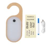 Fafeicy Bacheca per Messaggi con Maniglia per Porta, Luce Notturna Ricaricabile con Rilevamento del Movimento, Bacheca a LED Sospesa con Lavagna Cancellabile, Luce Bianca Calda, per la