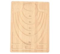 Fafeicy Bamboo Bead Board per Gioielli Che Producono un Tappetino di Design Multifunzionale con Guida di Misurazione per Collane e Bracciali