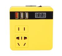 Fafeicy Batteria Inverter di Potenza a Corda 120 W Alimentato con Uscita CA 3 Porte USB e Display di Tensione per le Esigenze di Alimentazione Mobile