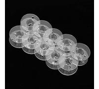 Fafeicy Bobine per Macchina da Cucire in Plastica Trasparente da 10 Pezzi, Bobine di Filo per Cucire, Vuote Trasparenti con Attacco Universale per Filo della Bobina da Ricamo