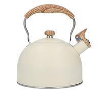 Fafeicy Bollitore con Fischio Bollitore per tè in Acciaio Inossidabile da 2,5 Litri con Impugnatura Ergonomica Antiscottatura, Coperchio Ribaltabile per Beccuccio, Riscaldamento U