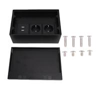 Fafeicy Box Outlet Pavimento Ad Incasso 16A 4000W, con 2 Fori di Dual e Doppie Porte USB Impermeabile per la Polvere Impermeabile per il Centro Commerciale per la Scuola di Hotel per