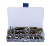 Fafeicy Bulloni a Esagono Incassato da 50 Pezzi con Dadi, Ferramenta per Mobili in Acciaio Al Carbonio per Gruppo Lettino e Sedia